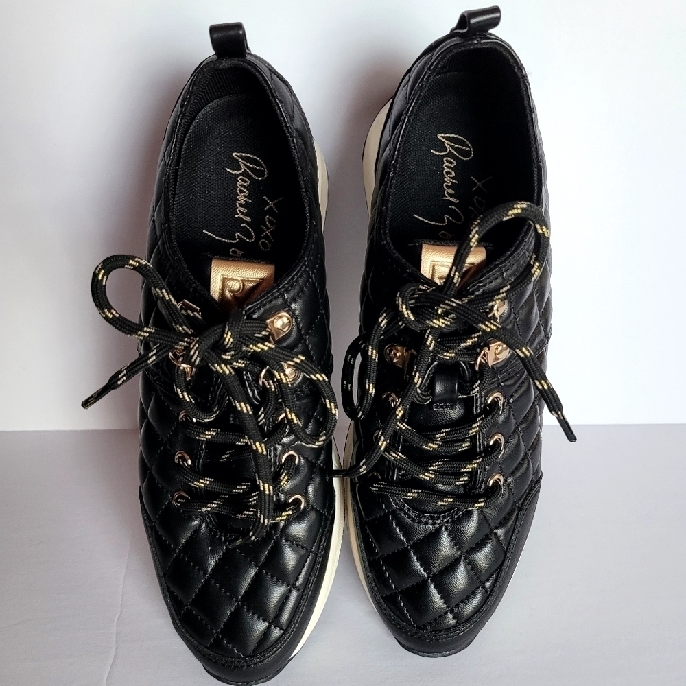 Rachel Zoe Quilted Wedge Sneaker Black